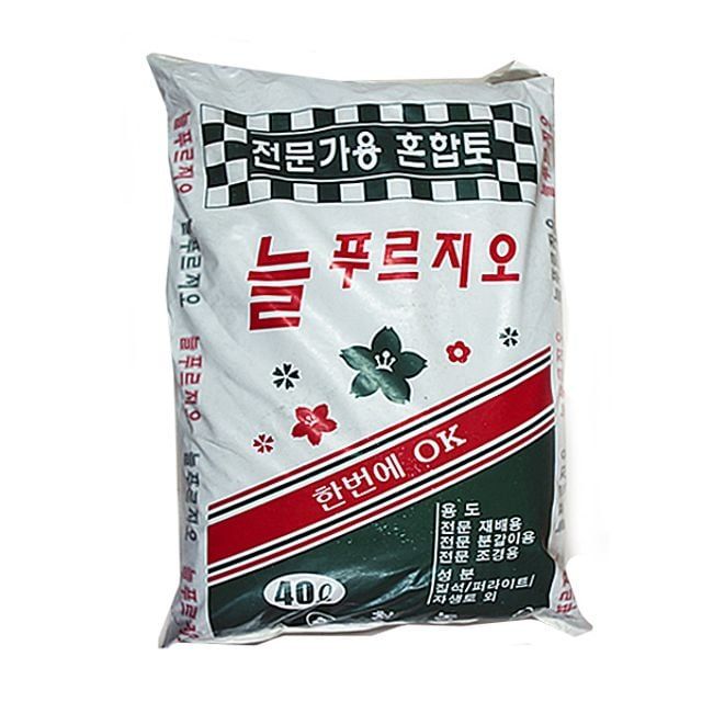 분갈이흙 늘푸르지오 혼합토 분갈이용혼합흙 40리터분갈이토 40L