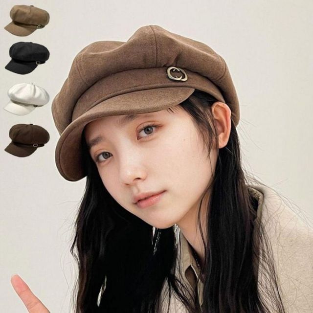 가을 감성 뉴스보이캡 빵모자 여성 베이직 베레모 헌팅캡
