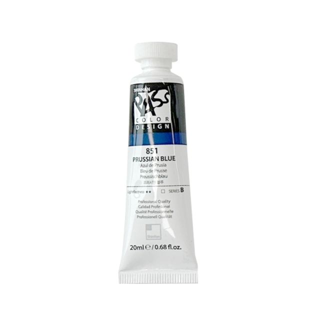 혜명몰 신한 패스컬러물감 낱색 B 20ml 851 프러시안 블루 - 갑 (3개입) 수채화용품 수채화물감 화방용품