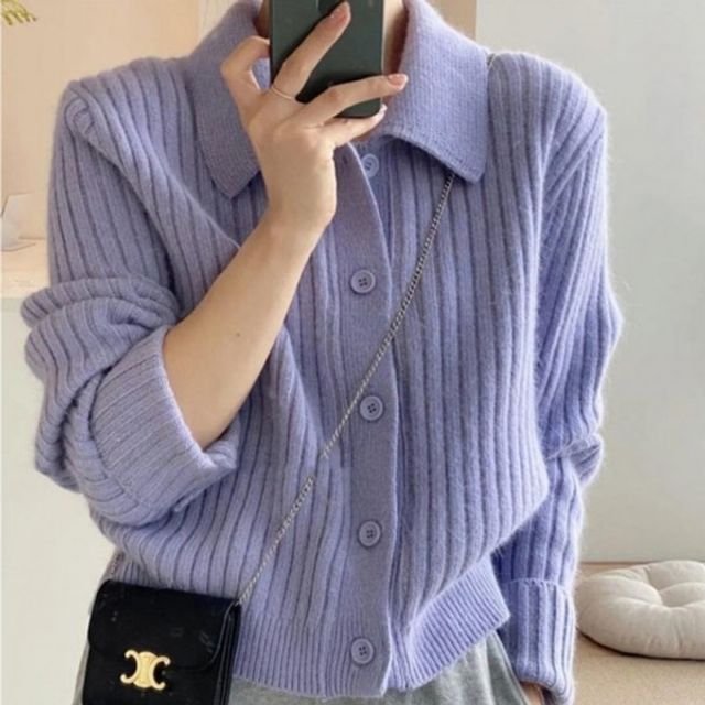 (위드기프트) (색감에반했어)파스텔 카라가디건데일리