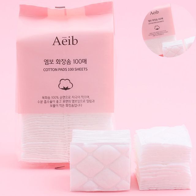 토너화장솜 코튼화장솜 엠보 화장솜 100매