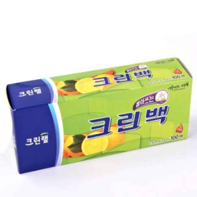주방랩 비닐랩 크린백 중 25x35x100매 위생 비닐