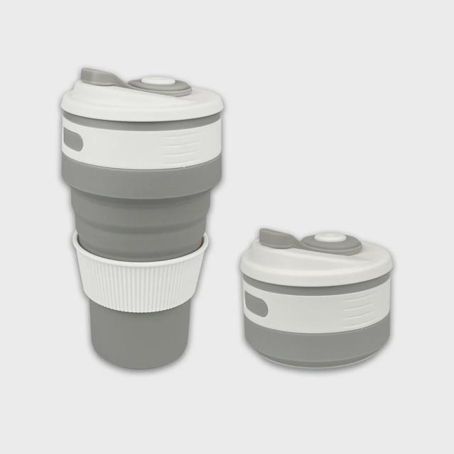 키친프리 접이식 실리콘 물병 텀블러 500ml, 아웃도어