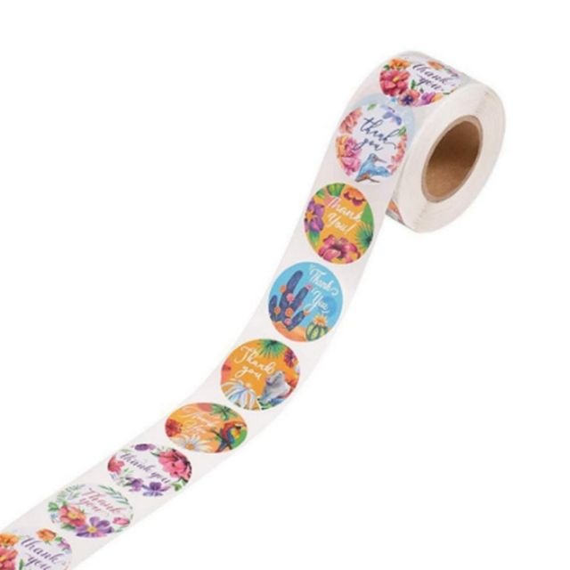 롤 스티커 배달 소품 답례품 선물 장식 포장스티커 2롤