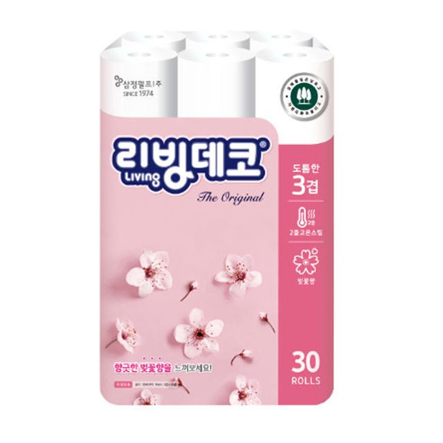 무형광리빙롤휴지30개입(리빙데코)