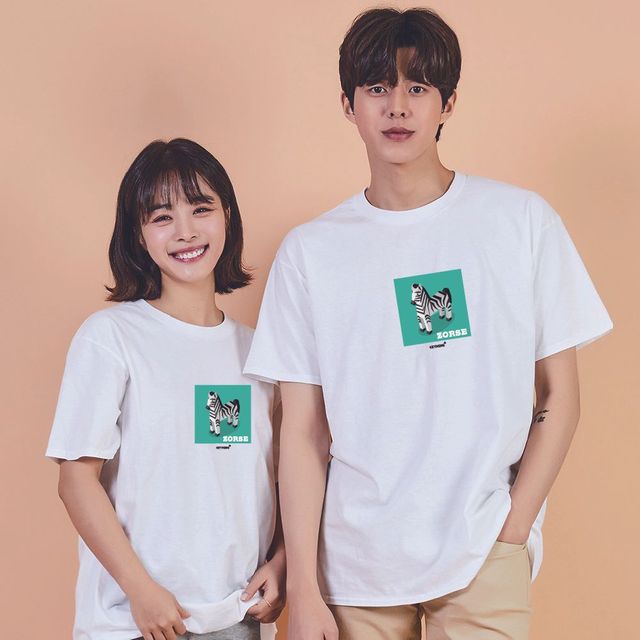 키밍 맨투맨 후드티 얼룩말 오버핏반팔티 20대반팔
