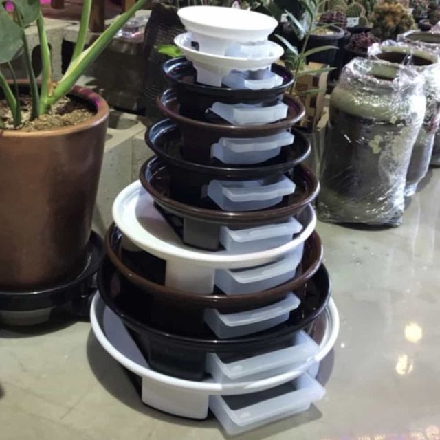 190mm 서랍 화분 받침 베란다화분받침대 플라스틱화분받침대 거실화분받침대