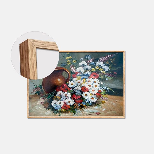 퍼즐 직소퍼즐 화병 꽃병 그림 해바라기 직소 취미 그림액자 나무액자