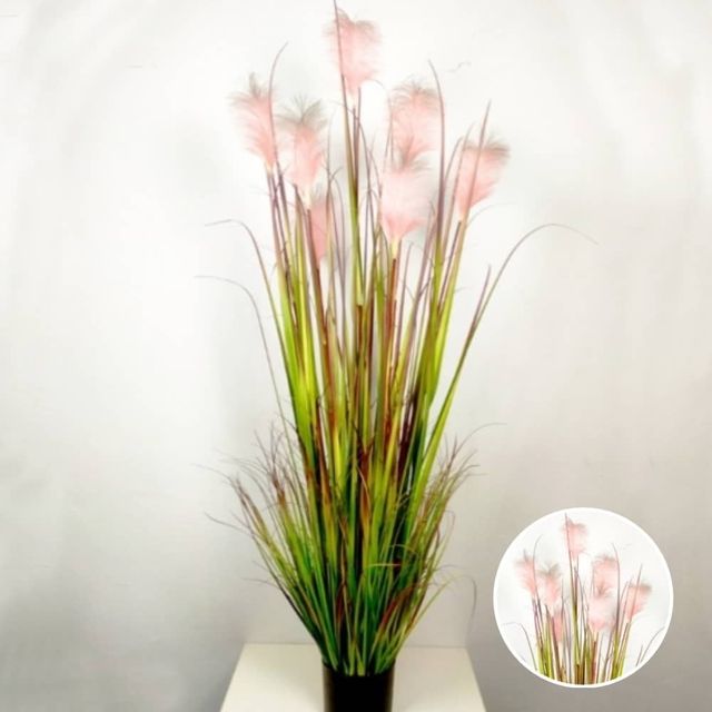 갈대 조화 핑크 150cm 화단관리 화단만들기 야외조경 가짜식물 화려한화분