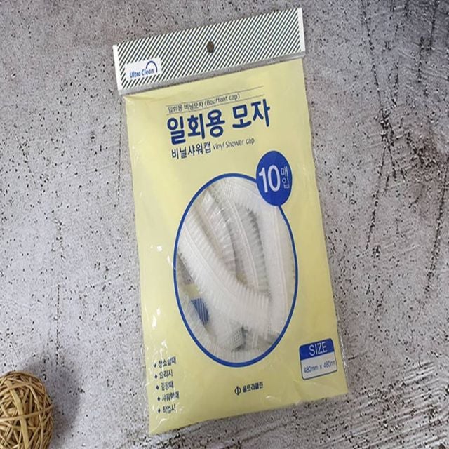 일회용 비닐 샤워캡 10개입 일회용헤어캡 샤워헤어캡