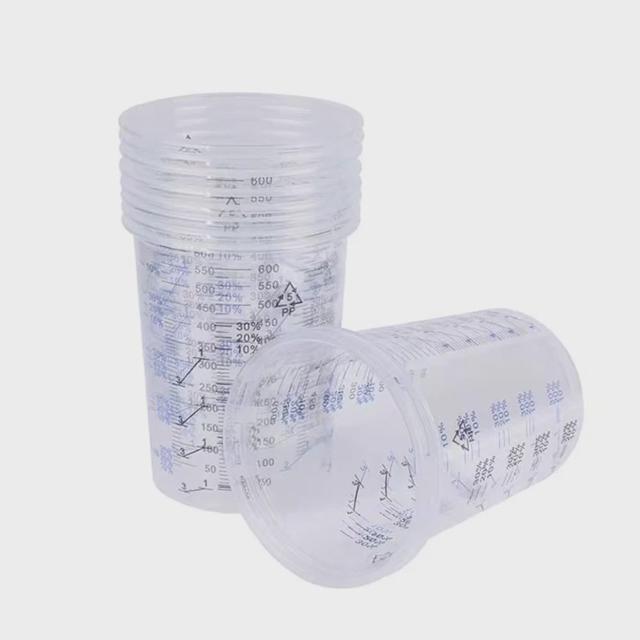 DIY 일회용 플라스틱 계량컵 50p 만들기재료 600ml