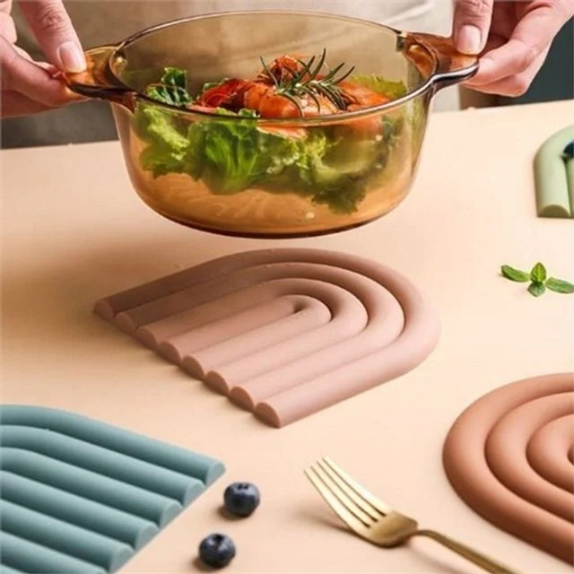 실리콘 냄비 받침 다용도 냄비 받침 미끄럼 논슬립 테이블 주전자 스크래치방지 인테리어 코스터 소품 주방