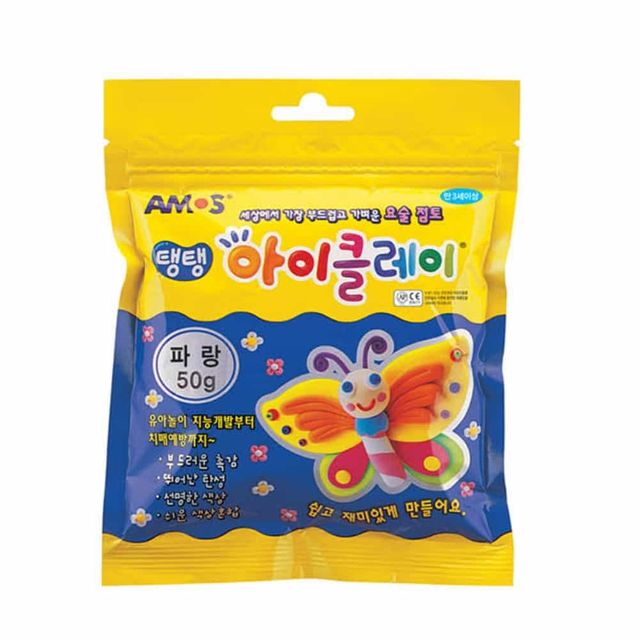 탱탱 아이클레이 50g 파랑 점토클레이 클레이도우 점토놀이