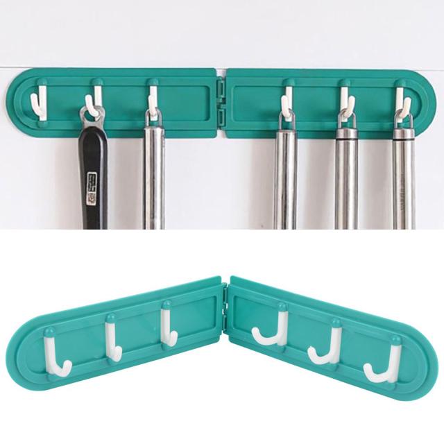 부착식 코너 후크 1P 진청 걸이 국자 우산 수건 주방