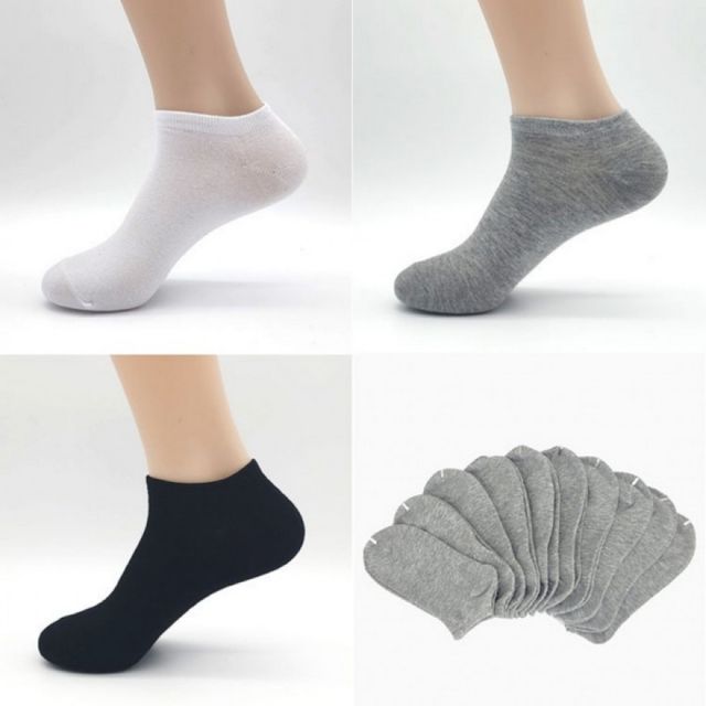 남성용 베이직 데일리 무지 양말 10켤레