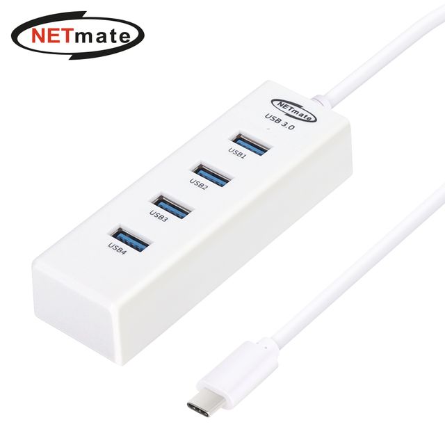 USB3.0 Type C 4포트 허브 (화이트)
