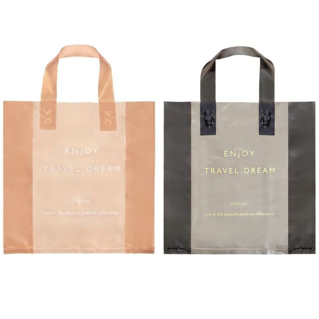 칼라투명 손잡이봉투 27X27X10cm(소) 50매입