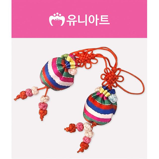 JMds 유니아트 전통 복주머니 매듭 (빨강)