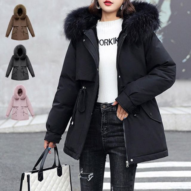 남녀 공용 박스핏 롱패딩, 보온 캐주얼 다운패딩 자켓