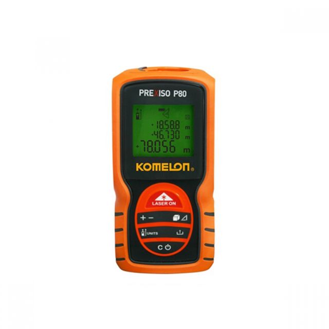 코메론 거리측정기 P80 120m 자동거리 휴대용 줄자 면적 체적