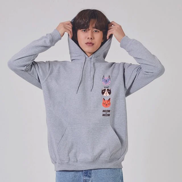 키밍 고양이 CAT 맨투맨 후드티 GU