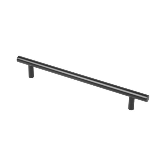 솔리드 일자 가구손잡이 (160mm 블랙)