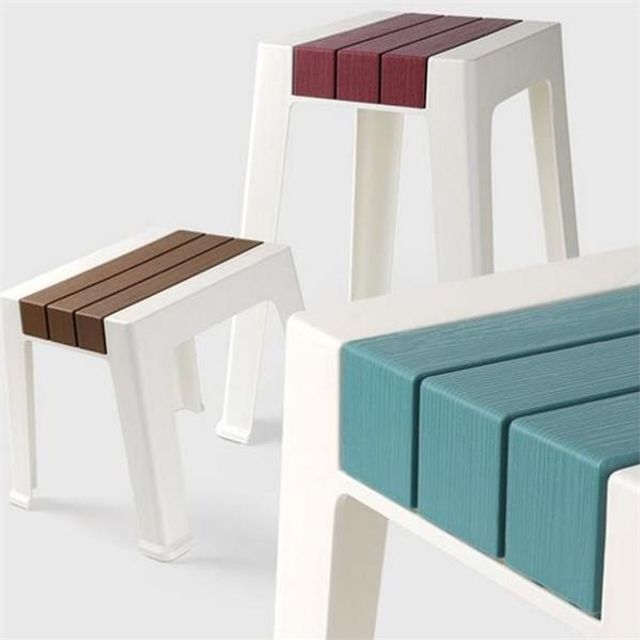다용도 플라스틱 스툴 테라스 사각 스툴 작은 보조 의자