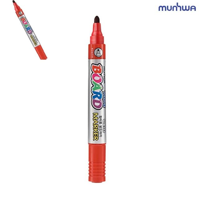 화이트 보드마카 2.5mm 빨간색 4개입 보드마카펜 문화마카 문화보드마카 컬러마카
