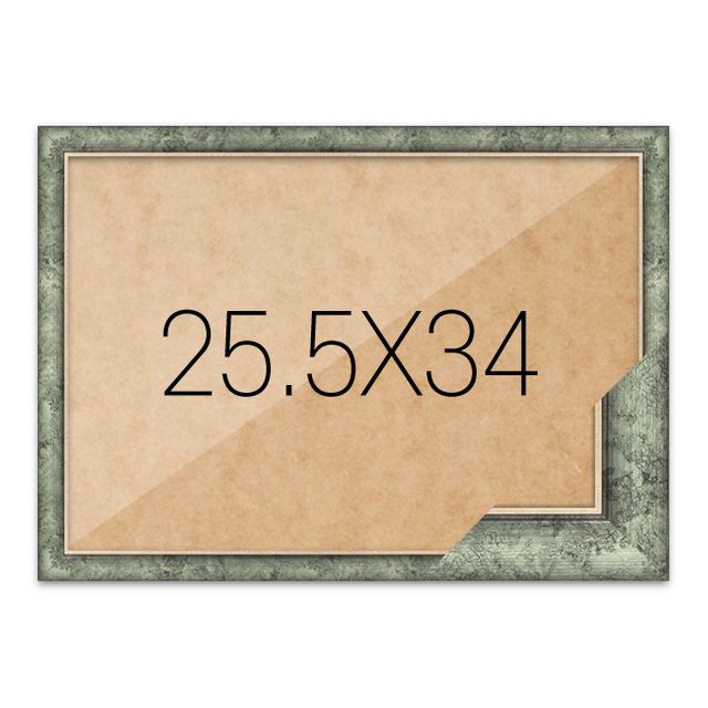 퍼즐액자 25.5x34 고급형 슬림 엣지 앤틱그린