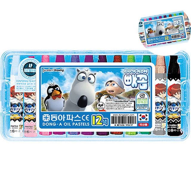아기크레파스 유치원크레파스 크레파스 12색