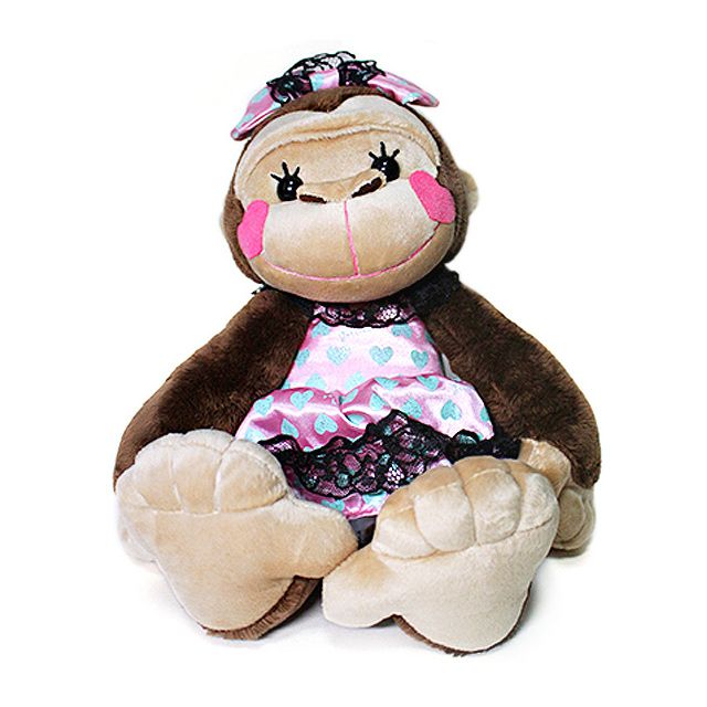 러블리 고릴린 인형 M 브라운 30cm 고릴라 레이스