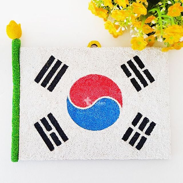 (TD) 클레이 우드 태극기액자 만들기 - 1인세트