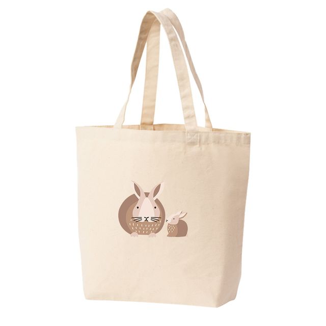 에코백 토트백 휴식을 취하는 토끼 RABBIT 귀여운