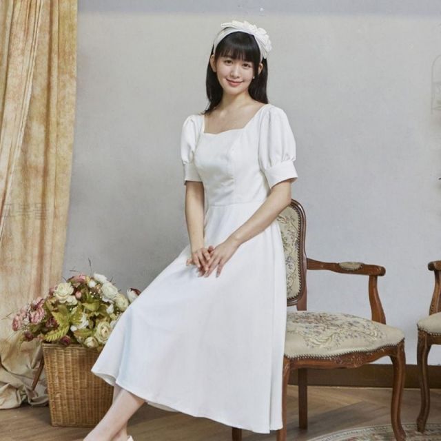 셀프 웨딩드레스 예식 퍼프 결혼식