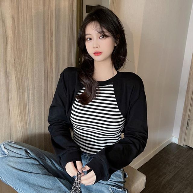 루즈핏 긴팔 박스티 여성의류 반팔티 긴팔티셔츠