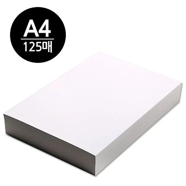 마니라 도화지 300g A4 마분지 125매
