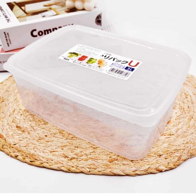 반투명 밀폐통 3L, 전자레인지용 플라스틱 보관통