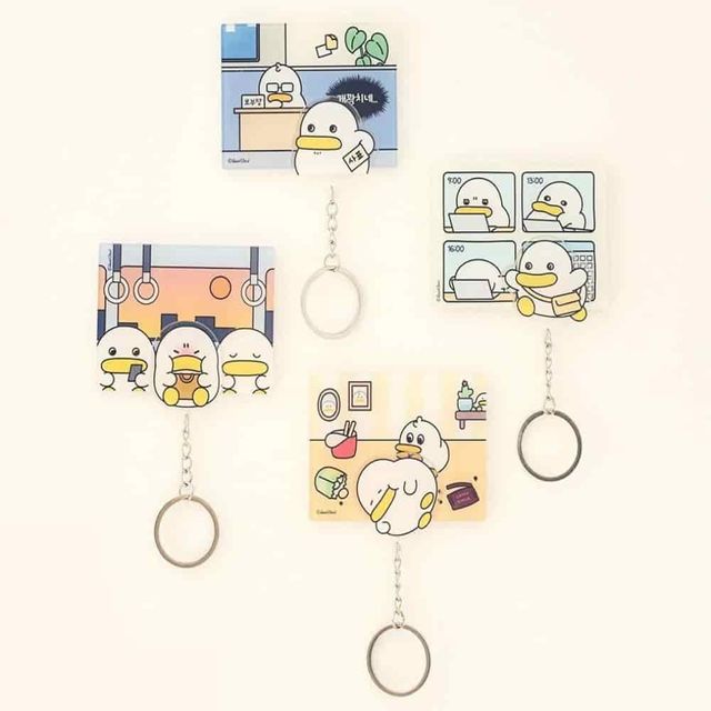 곽철이 아크릴키링 4종 브랜드굿즈 키링굿즈 현관문키링 곽철이키링