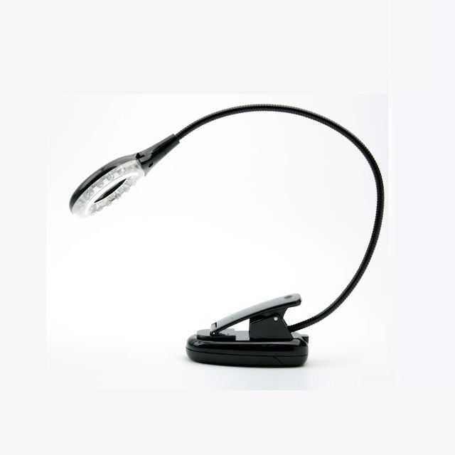 USB LED 램프 스탠드형 18LED 원형 블랙 플렉시블 LE