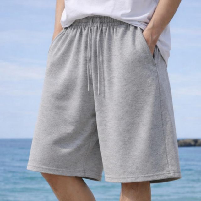 루즈핏 데일리 남여공용 여름 밴딩 버뮤다반바지 트레이닝 팬츠 와이드 여름바지