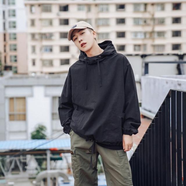 남자 아노락 후드티