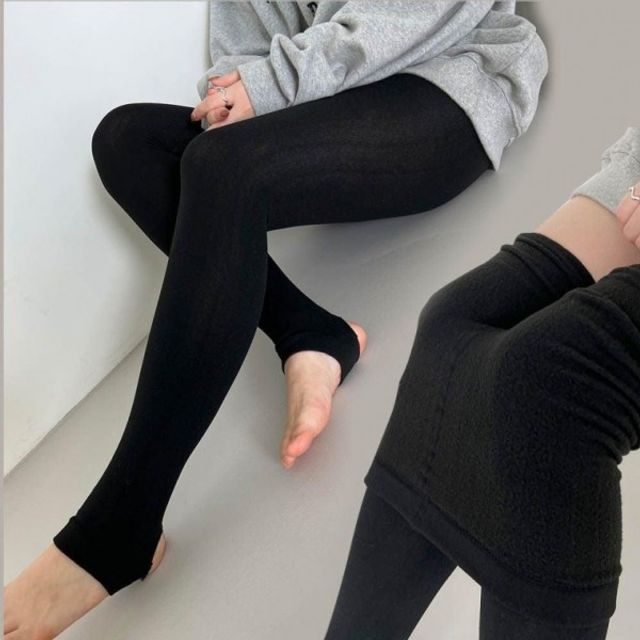 이쁘다요 쫀쫀 고리 팬츠 요가 부 따뜻한 겨울 레깅스 패션 데일리 융털 여자 타이즈 여성