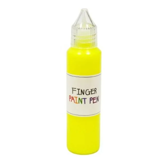 낱색 핑거 50ml 페인트펜 형광 노랑