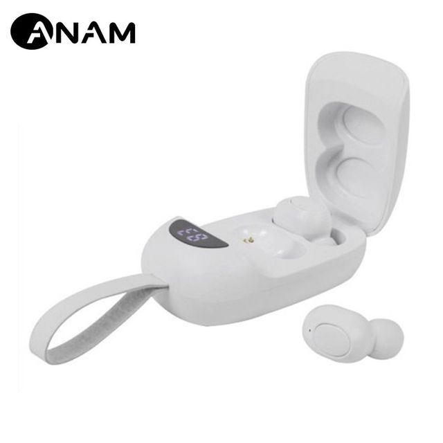 아남 화이트 블루투스 AMT-R1 이어폰