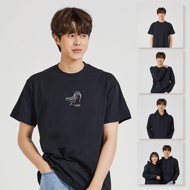 키밍 HAIR 빅사이즈 반팔티 귀여운 남자 반티