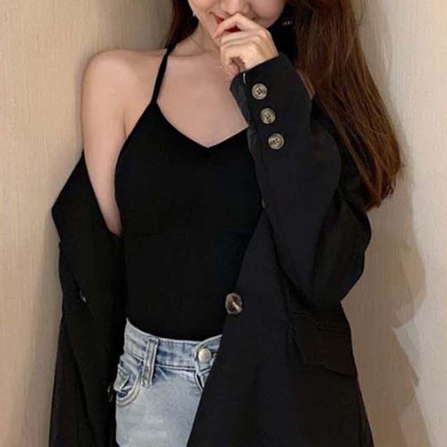 여자 보정나시 브라캡 탈부착 가능 섹시룩 에스라인핏