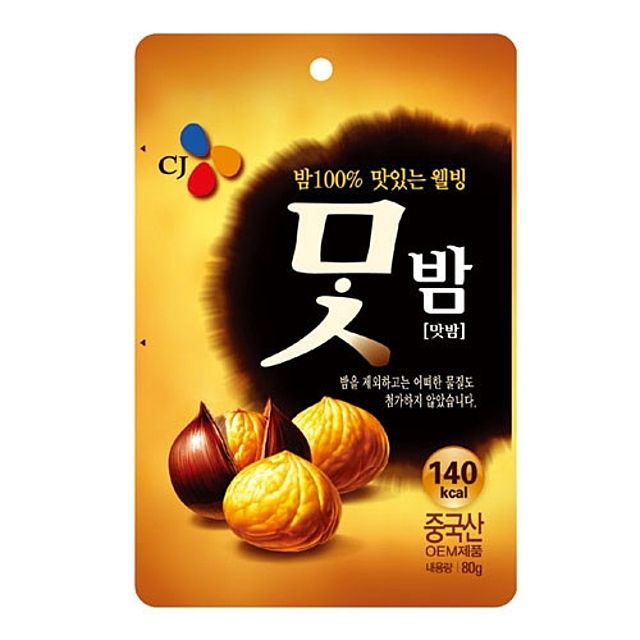 문구사무 CJ 맛밤 80g - 고소한 밤맛 과자, 사무실 간식으로 추천