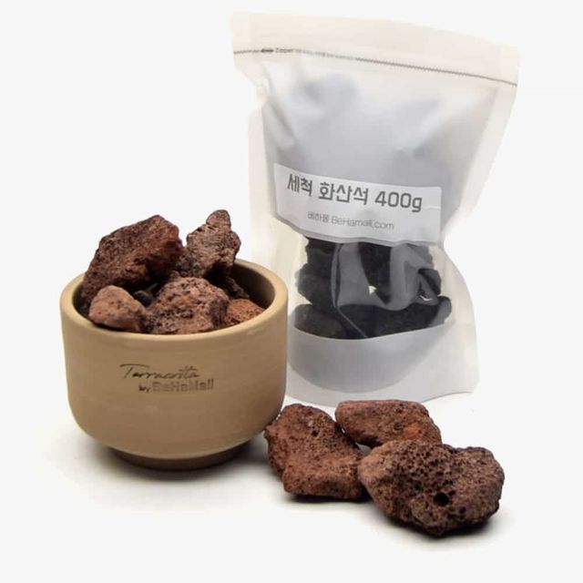 세척 천연 화산석 400g 화분용돌 어항꾸미기