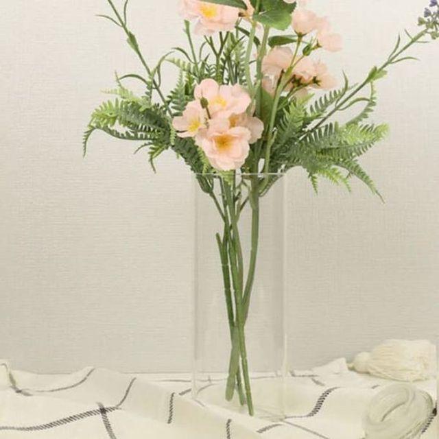 마카 유리 화병 꽃병 인테리어 오브제 꽃병 270ml 2P