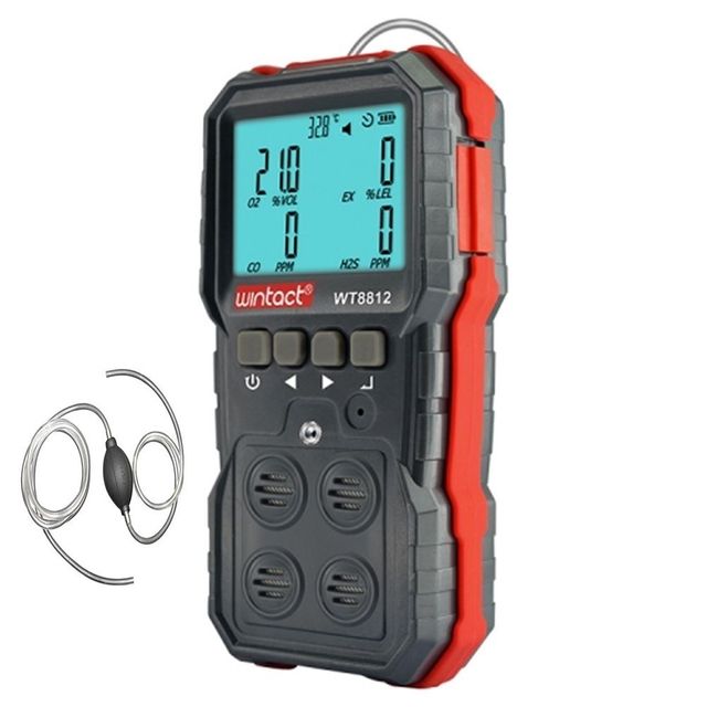 4종복합측정기 4종 복합측정기 WT-8812 수동펌프 O2 H2S CO CH4 맨홀작업 위험지역작업시 재고보유